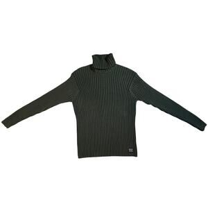 Vintage 90s Y2K American Eagle Outfitters Green Turtle Neck Sweater